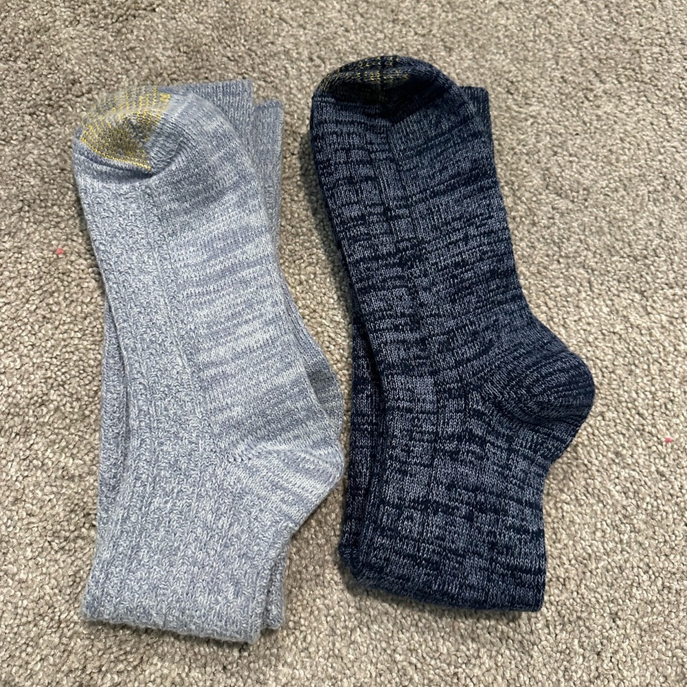 Socks - Light Blue and Navy Ribbed (2-Pack)